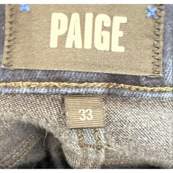 Paige Lennox Frankie Dark Slim Fit Stretch Jeans Size 33x32 - Picture 7 of 9